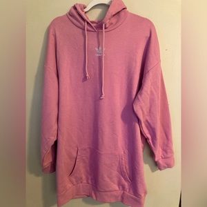 Adidas Rhinestone purple lavender Hoodie Dress small s sm